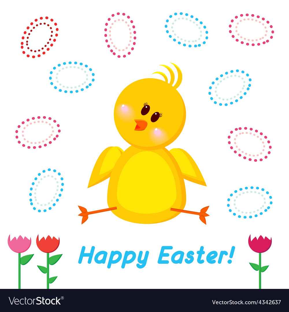 Greeting card happy easter