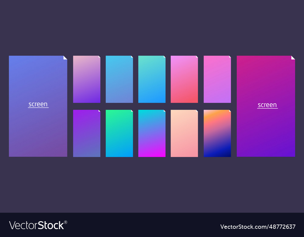 Soft pastel gradient smooth and vibrant color Vector Image