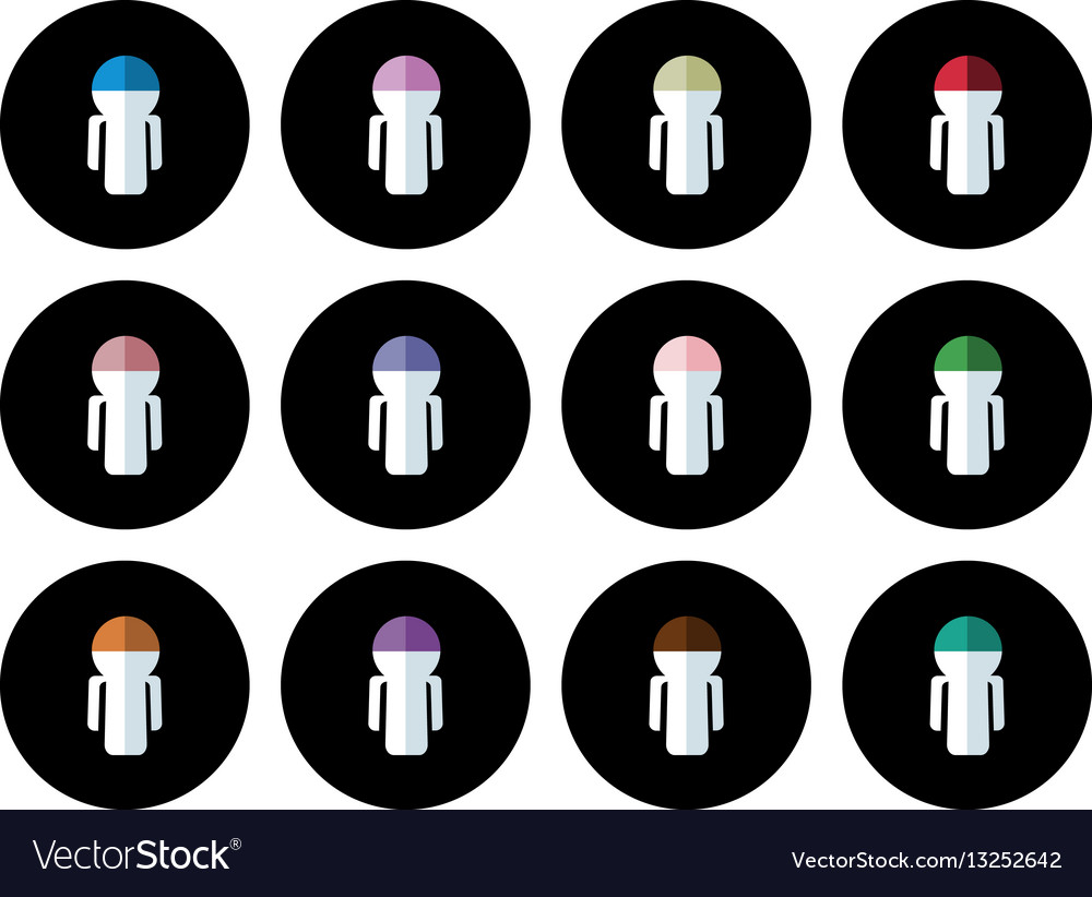 Button people Royalty Free Vector Image - VectorStock