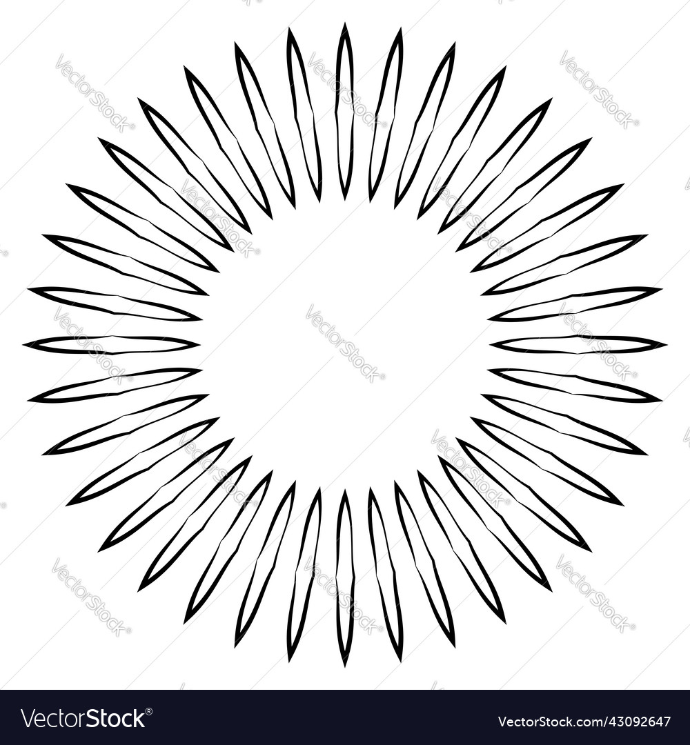 Thin line round circular mandala motif pattern