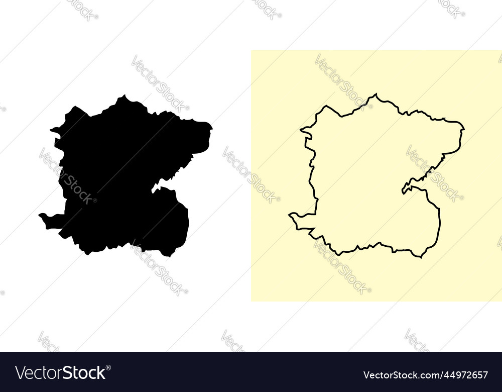 Centre map haiti americas filled and outline map Vector Image