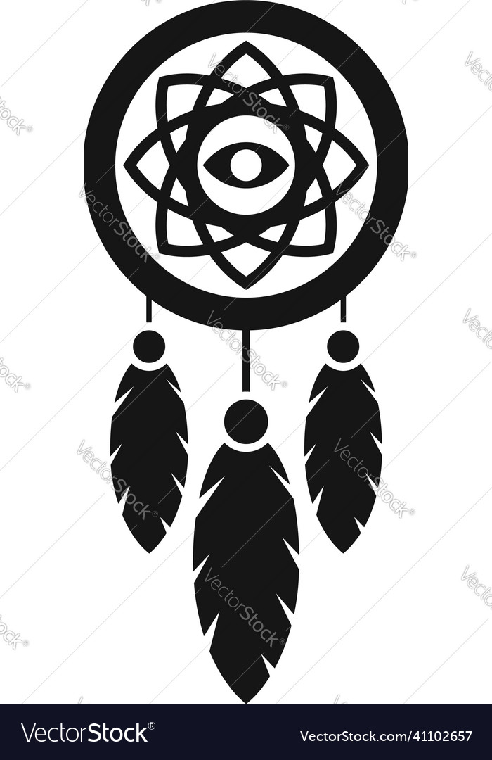 Indian Dream Catcher Icon Vector, Filled Flat Sign, Solid