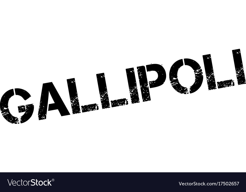 Gallipoli Gummistempel