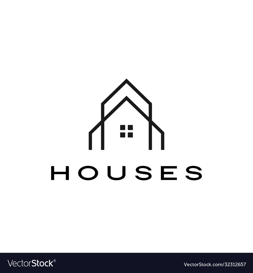 House home mortgage roarchitect logo icon Vector Image