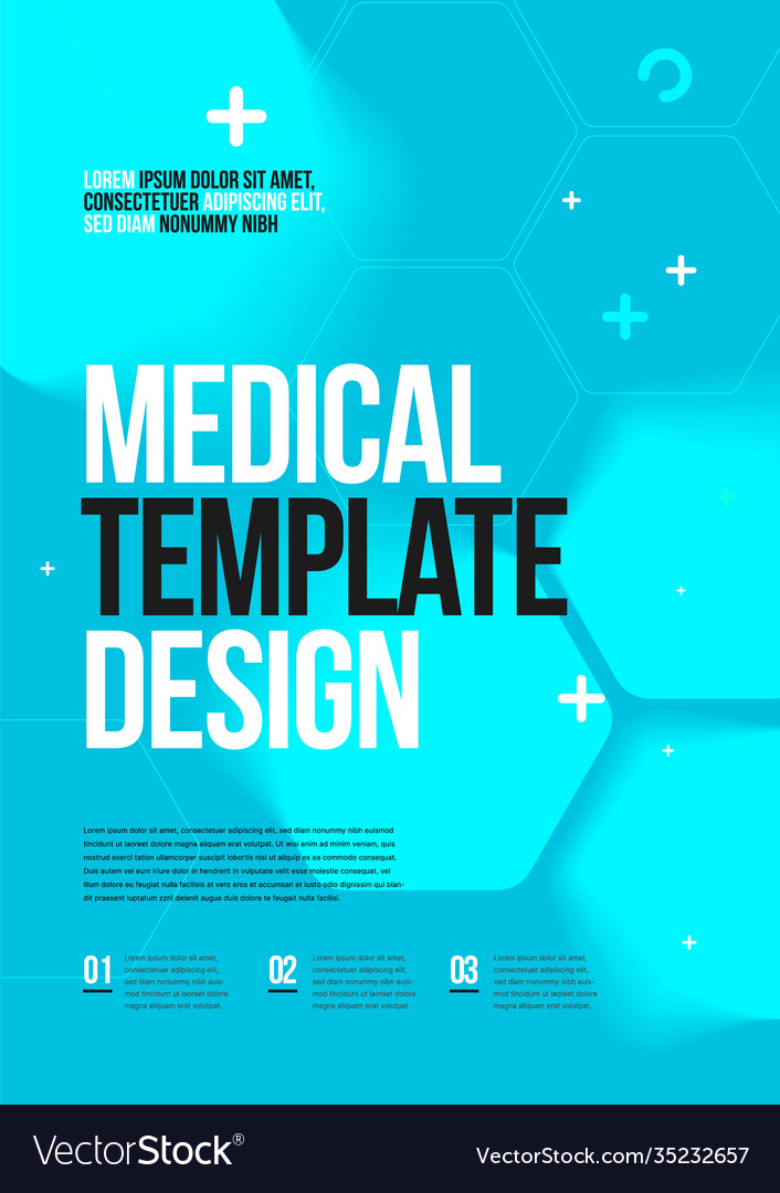 Layout Design Template For Medicine A4 Royalty Free Vector