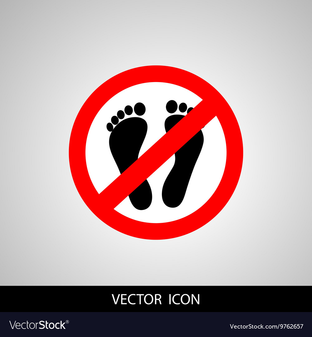 Not walk icon great for any use