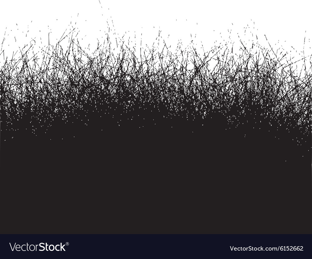 Fur Hair Grass Gradient In Black Over Over White Vector Image