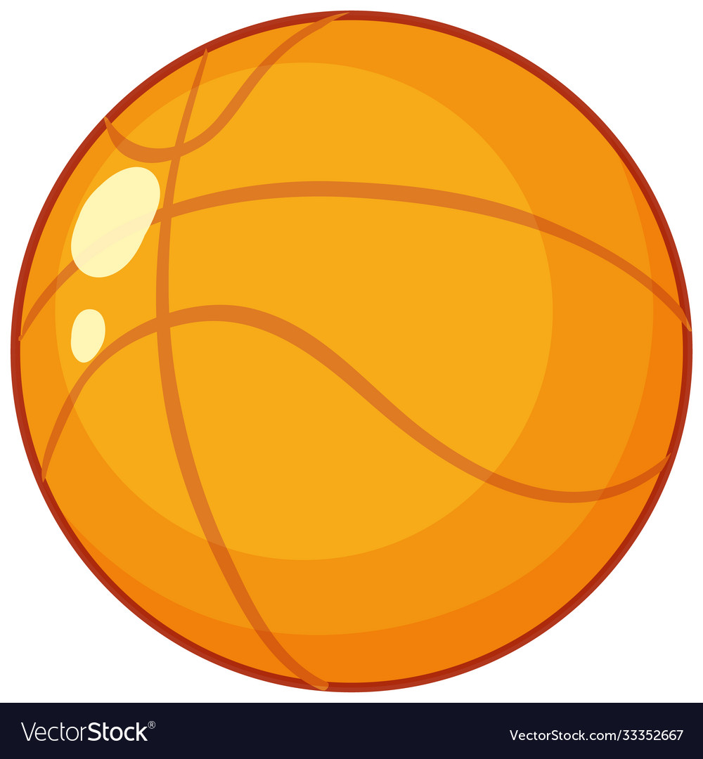 Basketball cartoon style isolated on white Vector Image