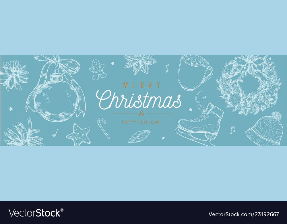 Weihnachten und neues Jahr Banner Hintergrund