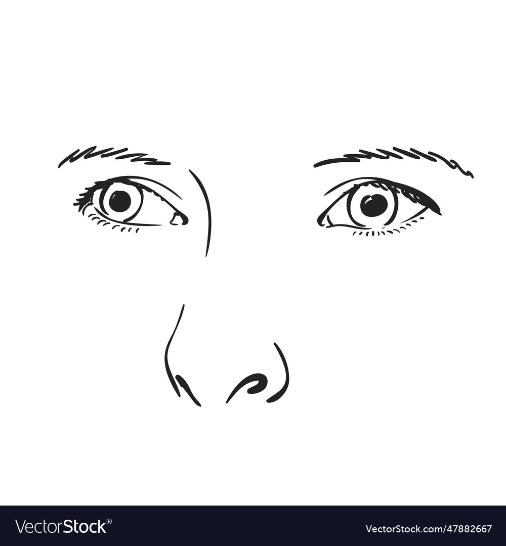 Face Royalty Free Vector Image - VectorStock