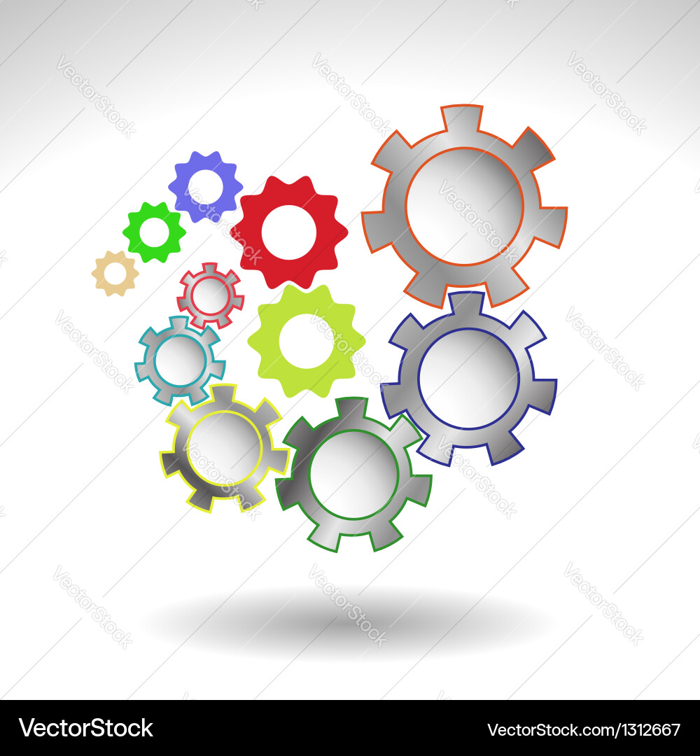 Gears Royalty Free Vector Image - VectorStock