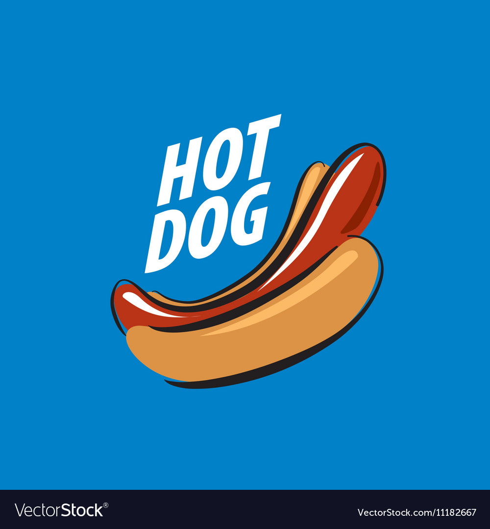 Logo hot dog Royalty Free Vector Image - VectorStock