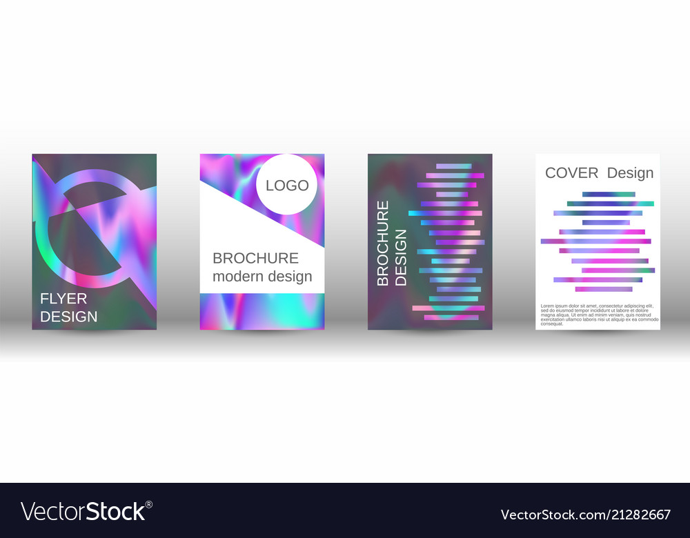 Set for liquid holographic abstract backgrounds