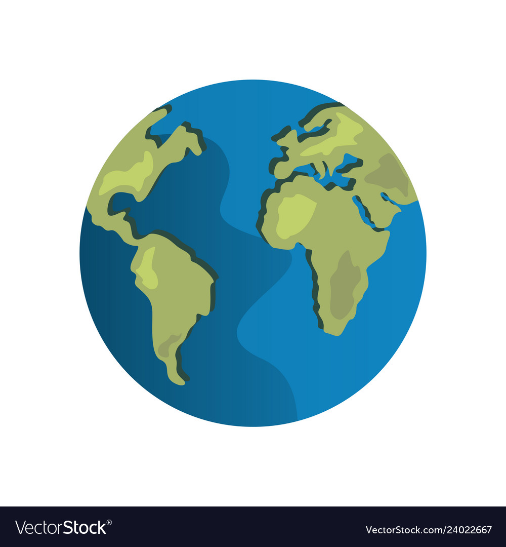 World earth map Royalty Free Vector Image - VectorStock