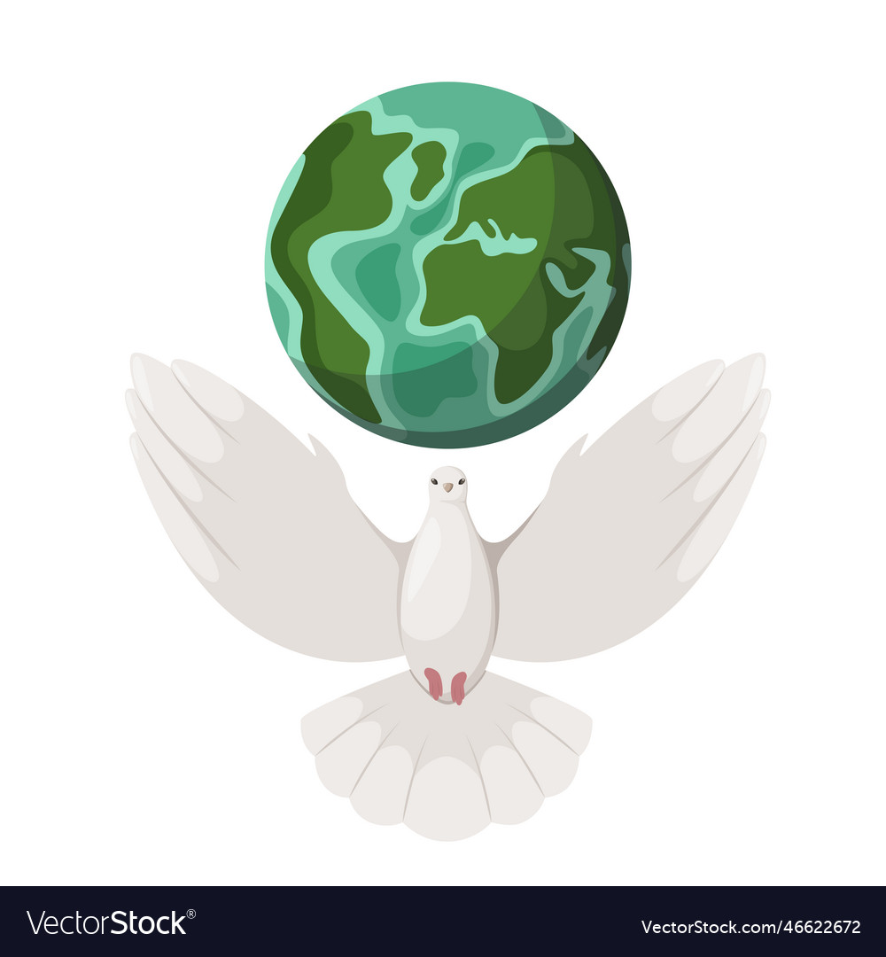 A dove of peace Royalty Free Vector Image - VectorStock