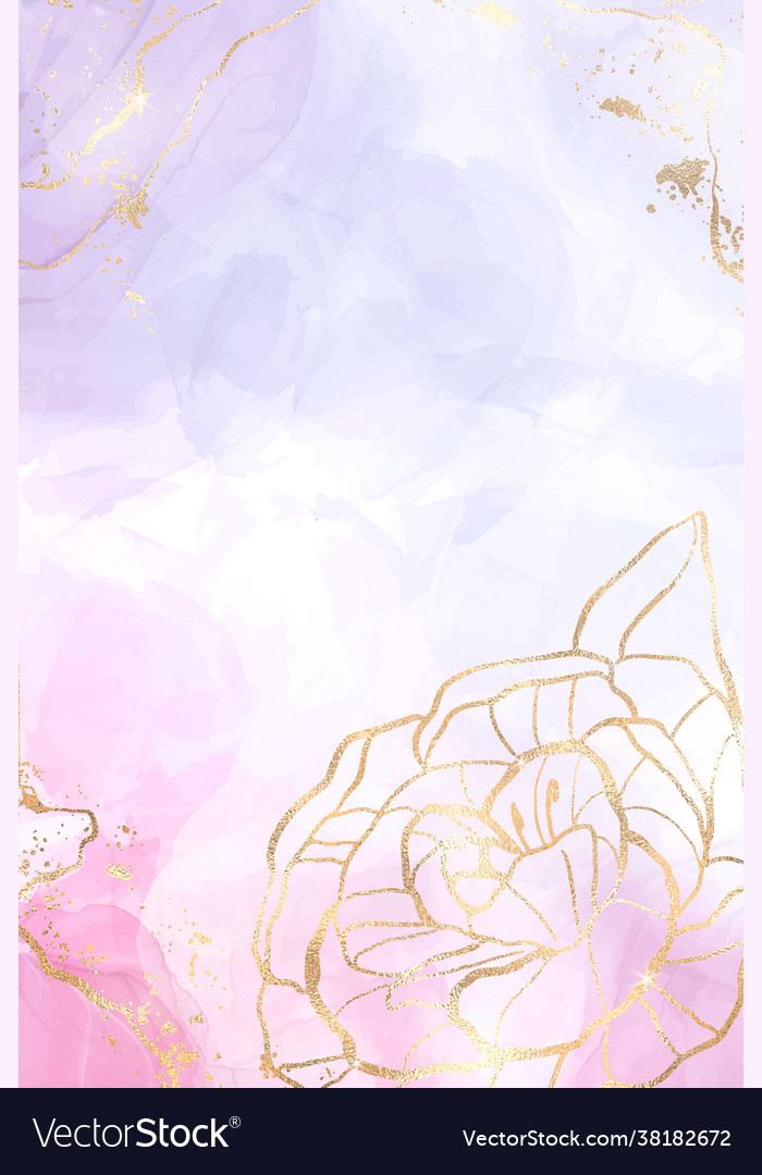 Abstract lavender liquid watercolor background vector image Abstract lavender liquid watercolor background