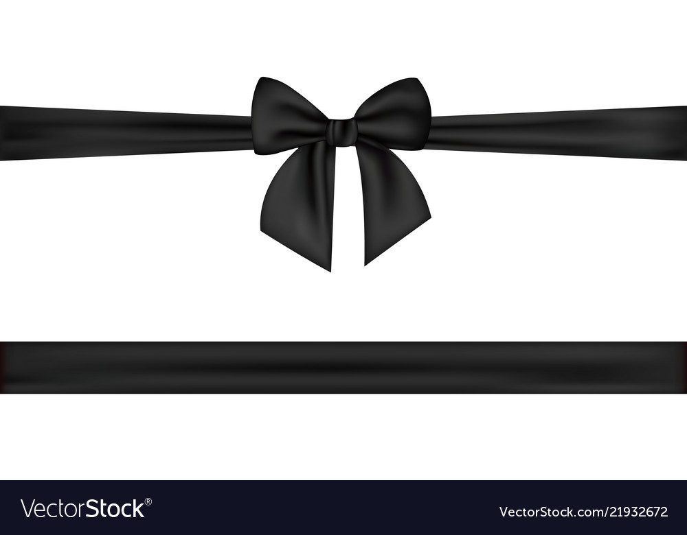 black silk ribbon