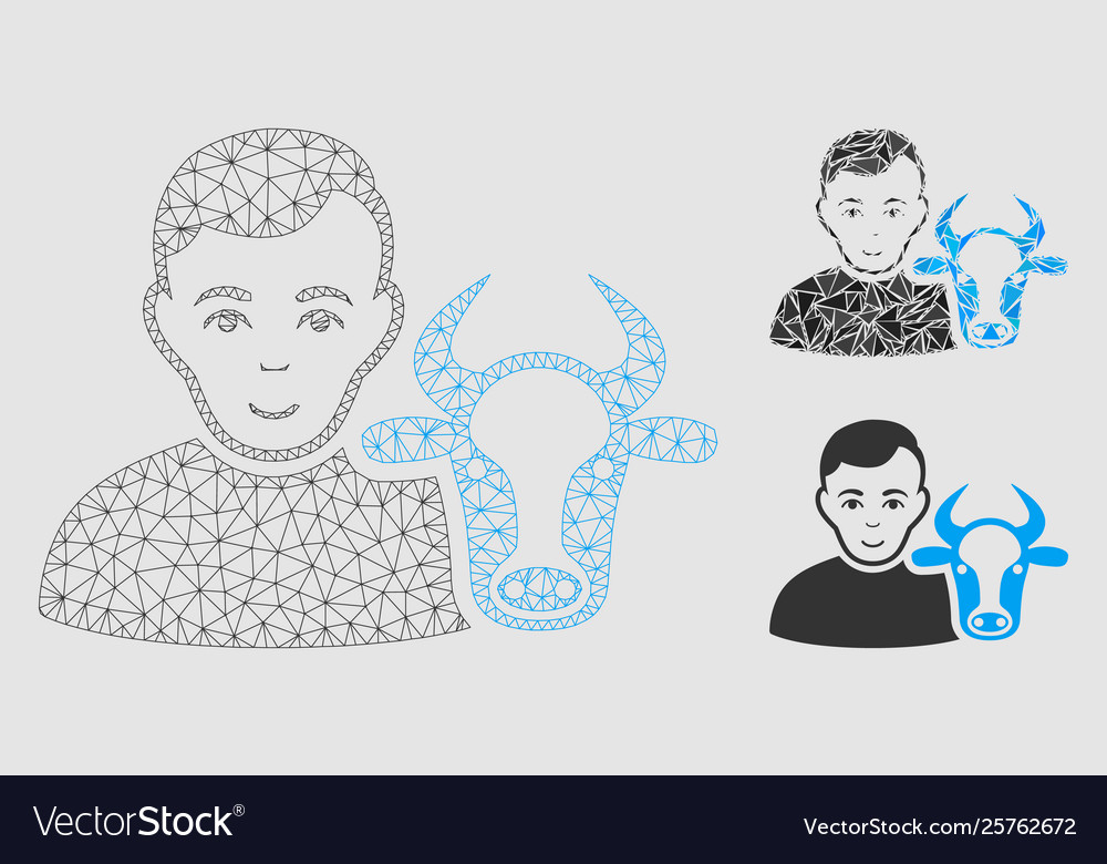 Cow farmer mesh network model and triangle