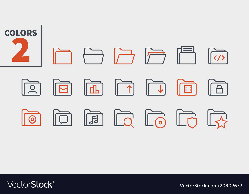 Folder ui pixel perfect well-crafted thin