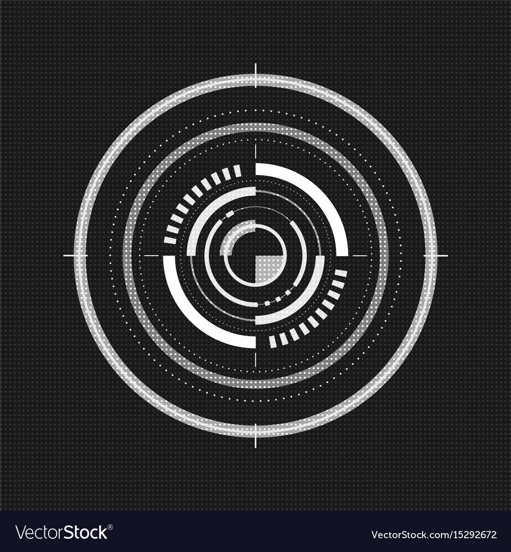 Technological communication monotone interface Vector Image
