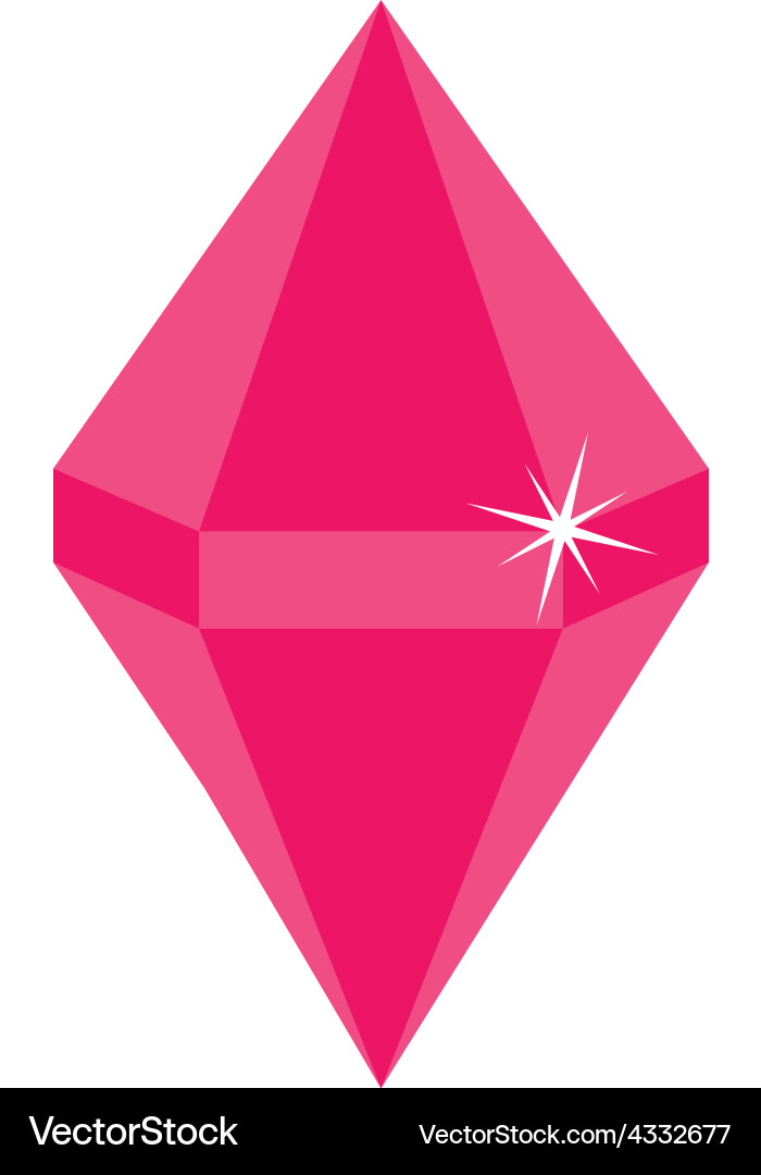 Diamond gemstone Royalty Free Vector Image - VectorStock