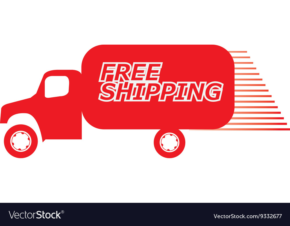 Free delivery Royalty Free Vector Image - VectorStock