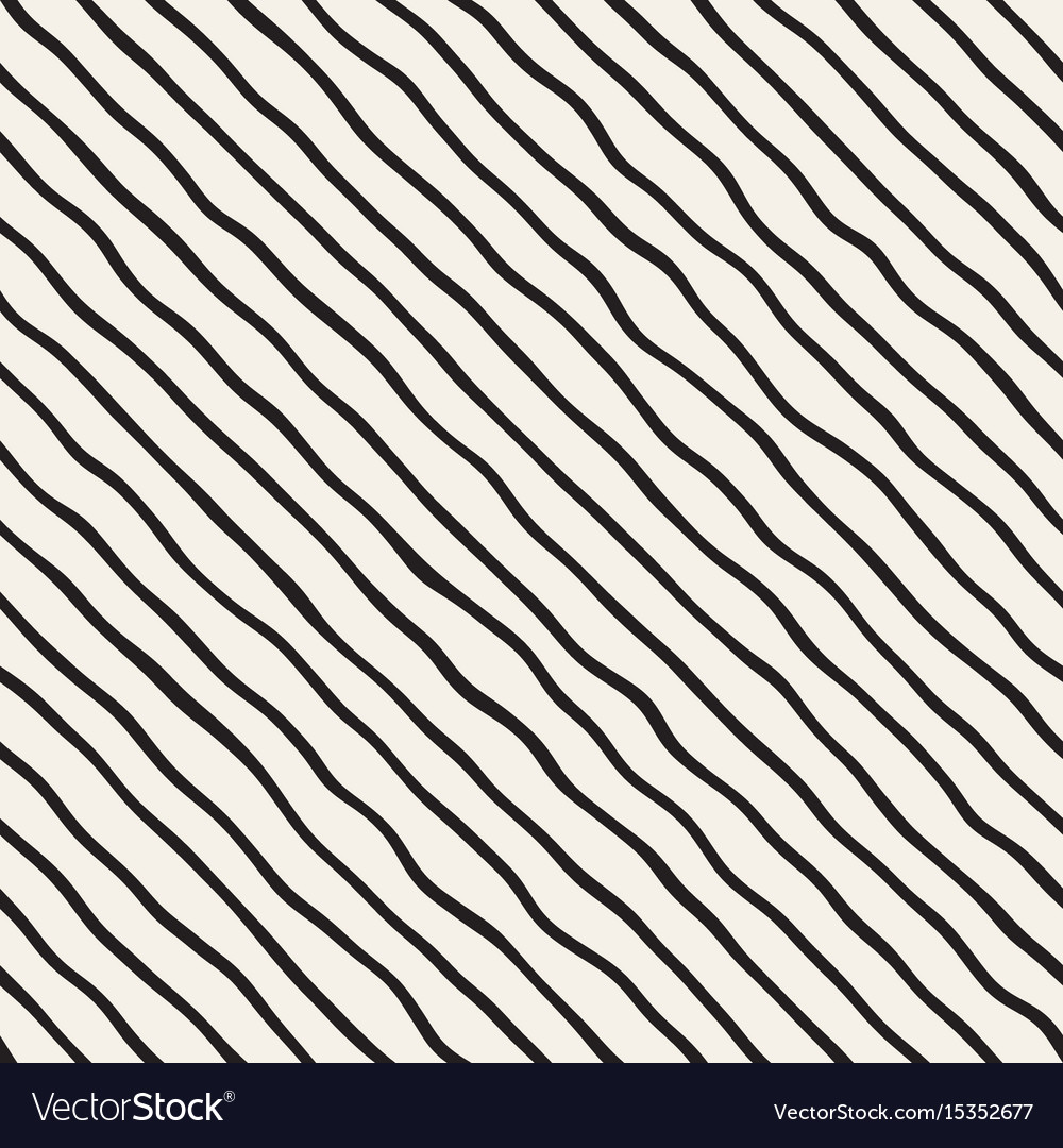 Seamless pattern with hand drawn waves abstract