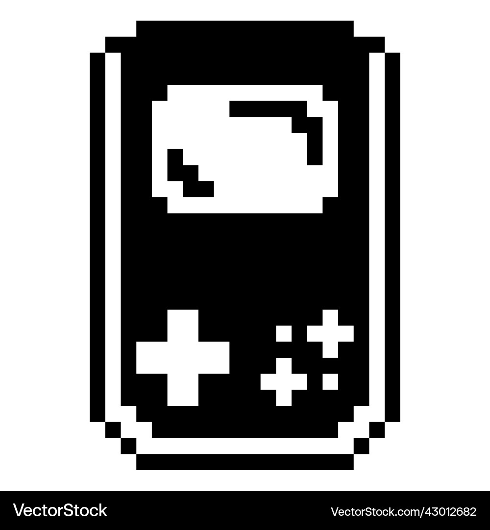 Game console filled stroke Royalty Free Vector Image