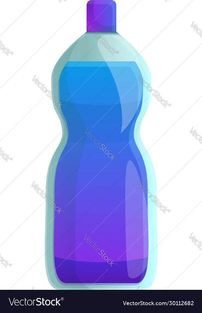 Hygiene bottle cleaner icon cartoon style Vector Image