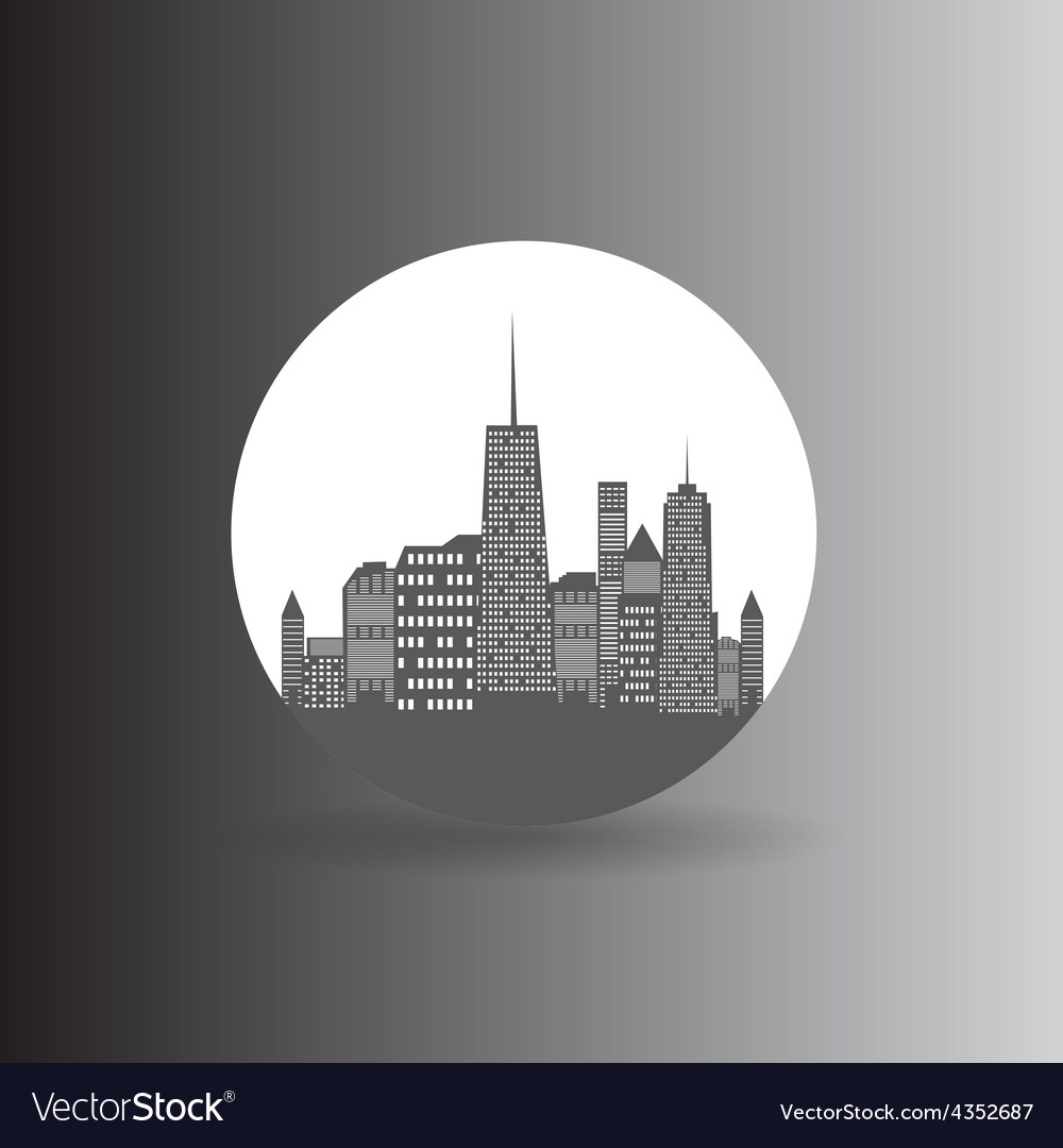 City Icon Royalty Free Vector Image - VectorStock