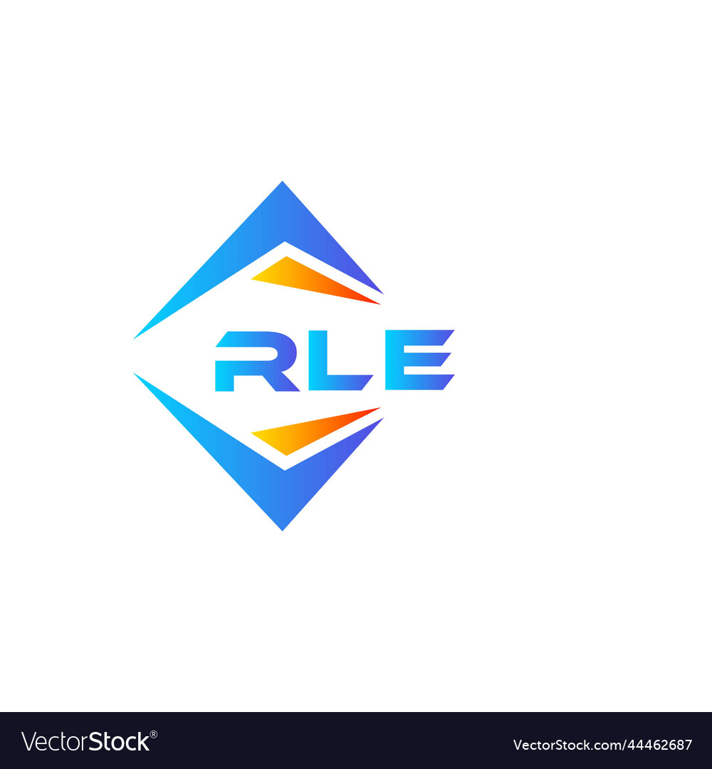 Rle abstract technology logo design on white