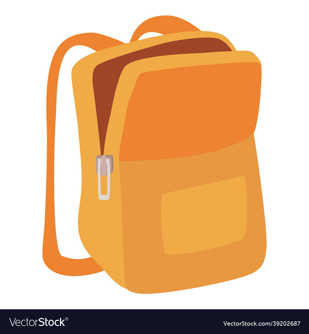 Textile school backpack icon cartoon bag Vector Image