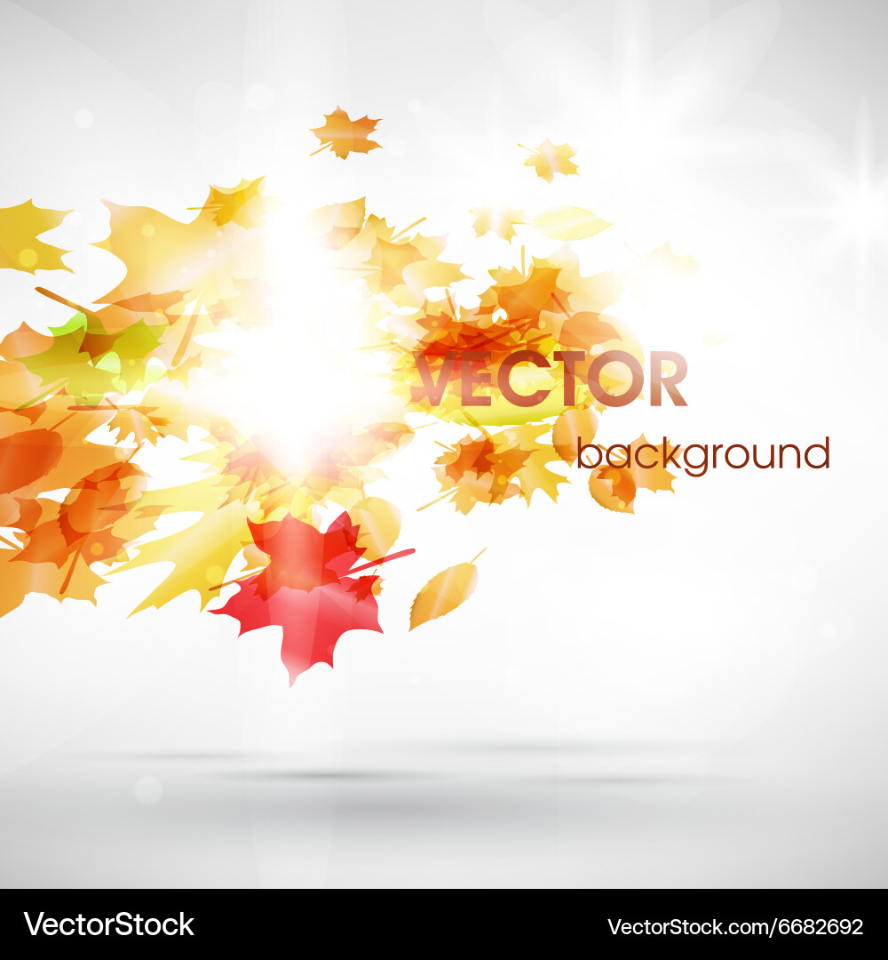 Abstract autumn background Royalty Free Vector Image
