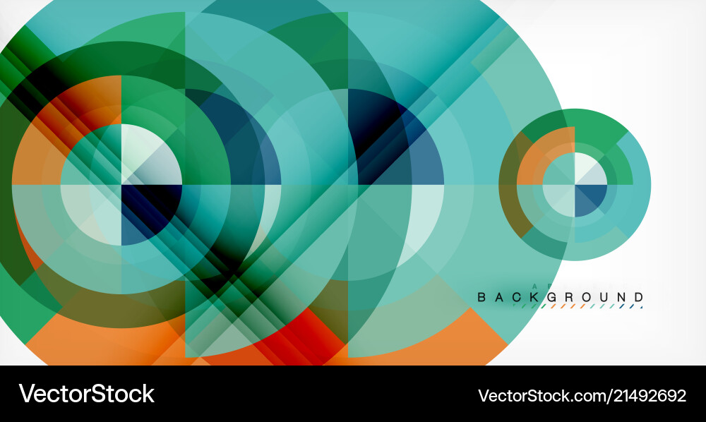 Circle abstract background Royalty Free Vector Image
