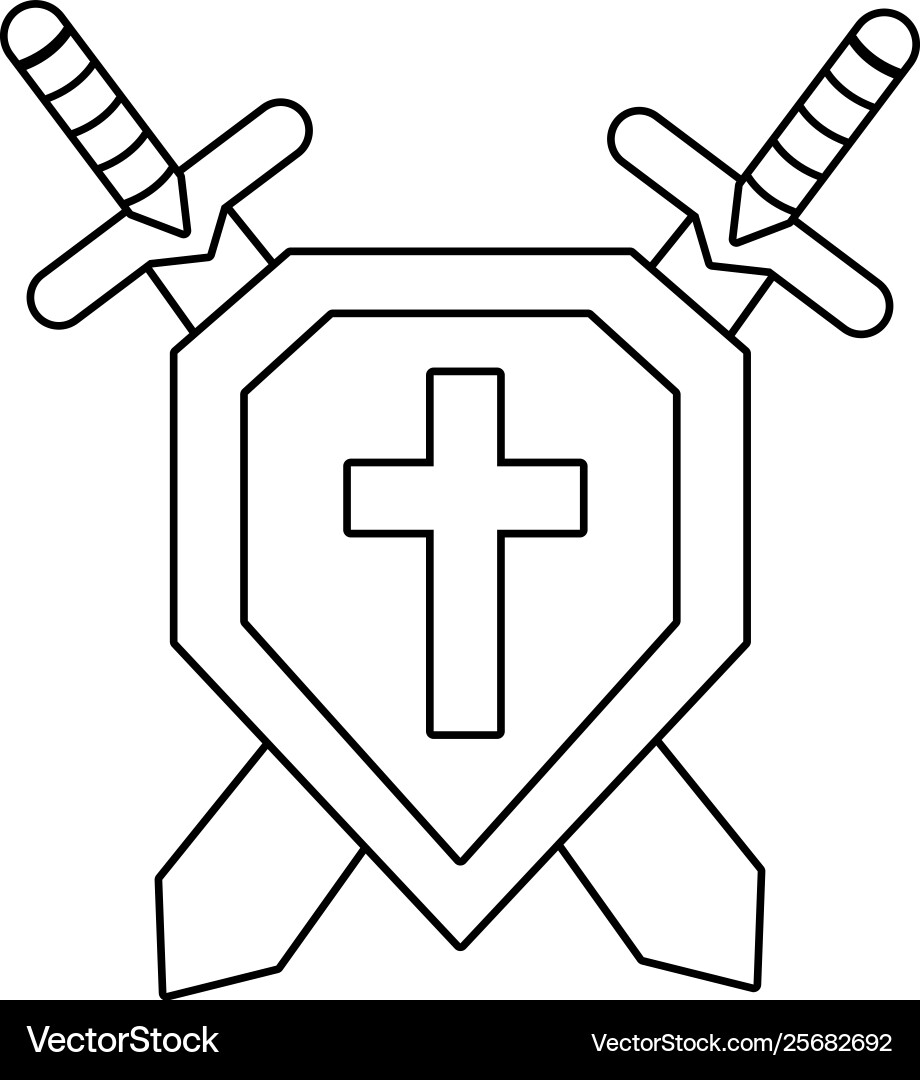 Isolated shield design Royalty Free Vector Image