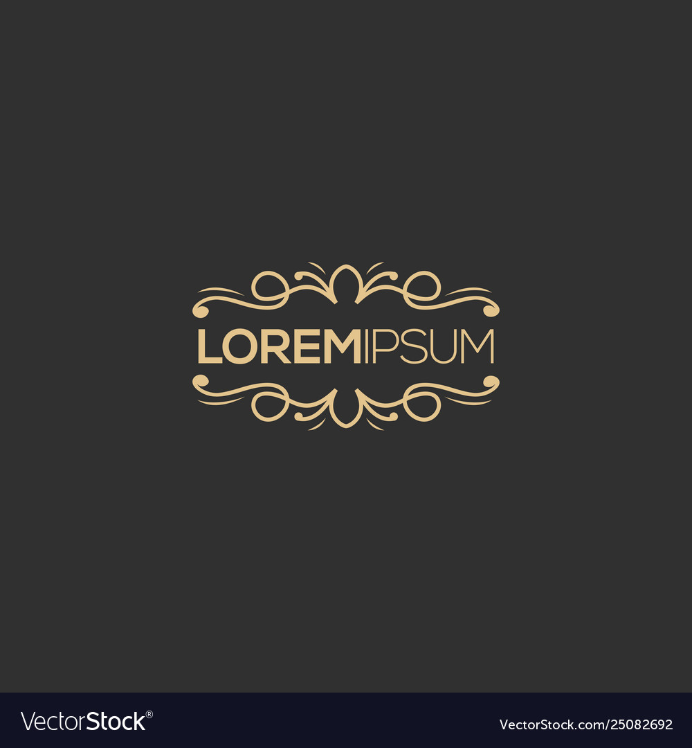 Luxury logo design ready to use for your company Vector Image