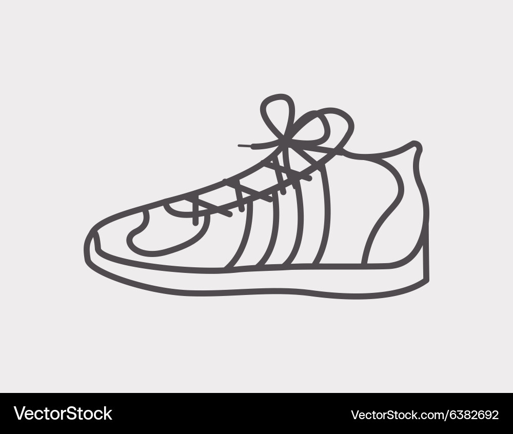 Tennis shoes design Royalty Free Vector Image VectorStock