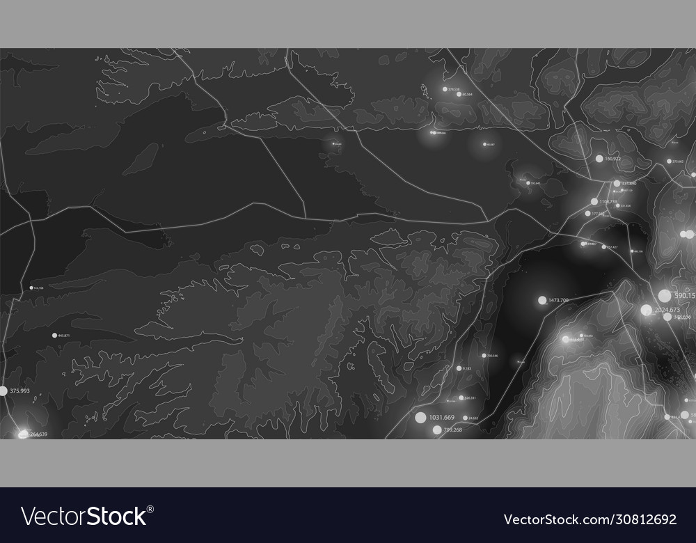 Terrain big data visualization futuristic map Vector Image