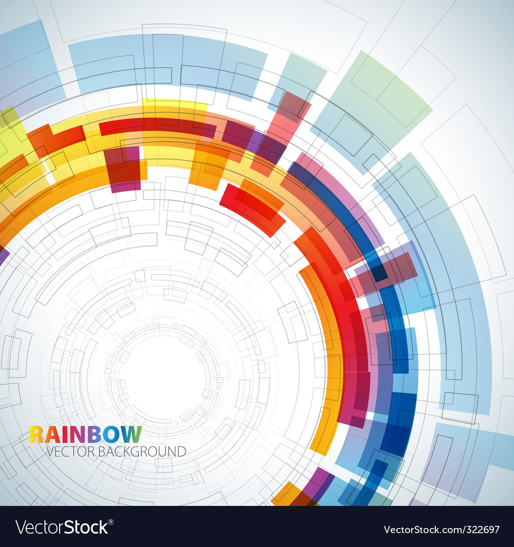 Kreis Regenbogen Hintergrund