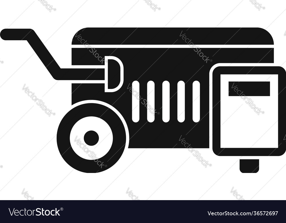 Electric air compressor icon simple style Vector Image