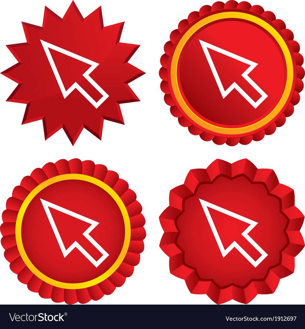 Mouse cursor sign icon pointer symbol Royalty Free Vector