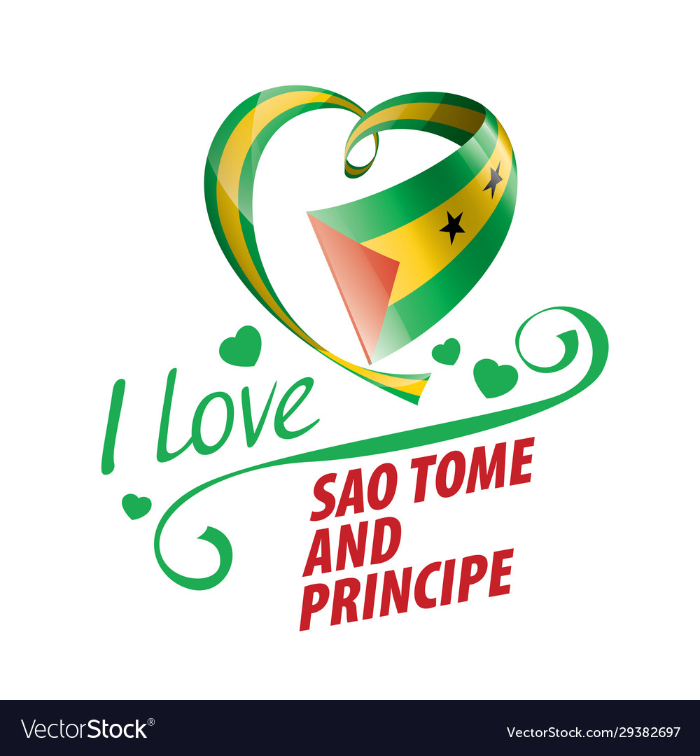National flag sao tome and principe Royalty Free Vector