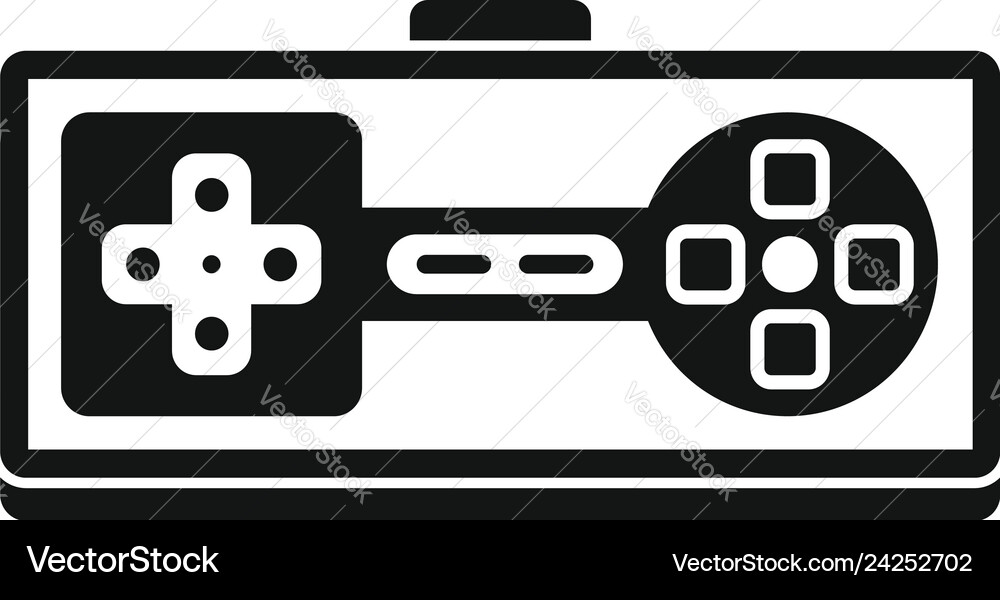 Game joystick icon simple style Royalty Free Vector Image