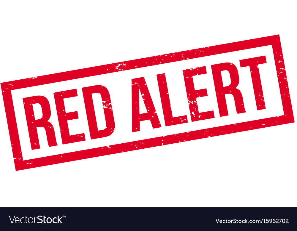 Red alert rubber stamp Royalty Free Vector Image