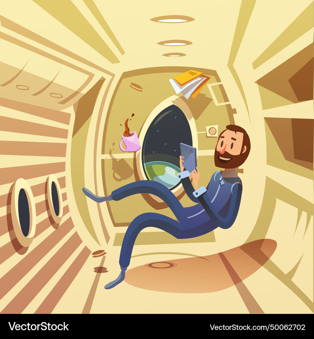 Spaceship interior Royalty Free Vector Image - VectorStock