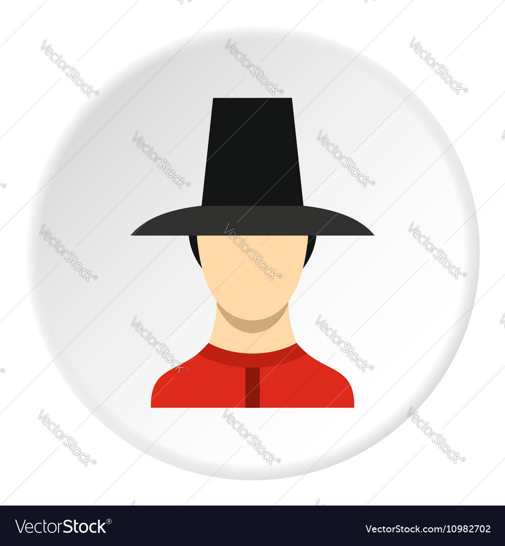 Traditional korean soldier uniform icon Royalty Free Vector