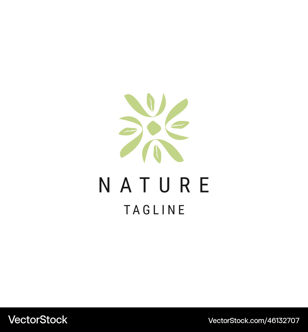 Flower logo Royalty Free Vector Image - VectorStock