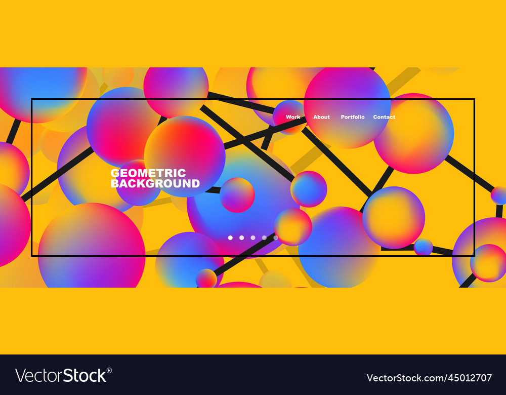Line points connections geometric abstract Vector Image