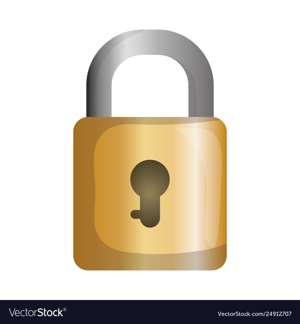 Safe Secure Padlock Icon Royalty Free Vector Image