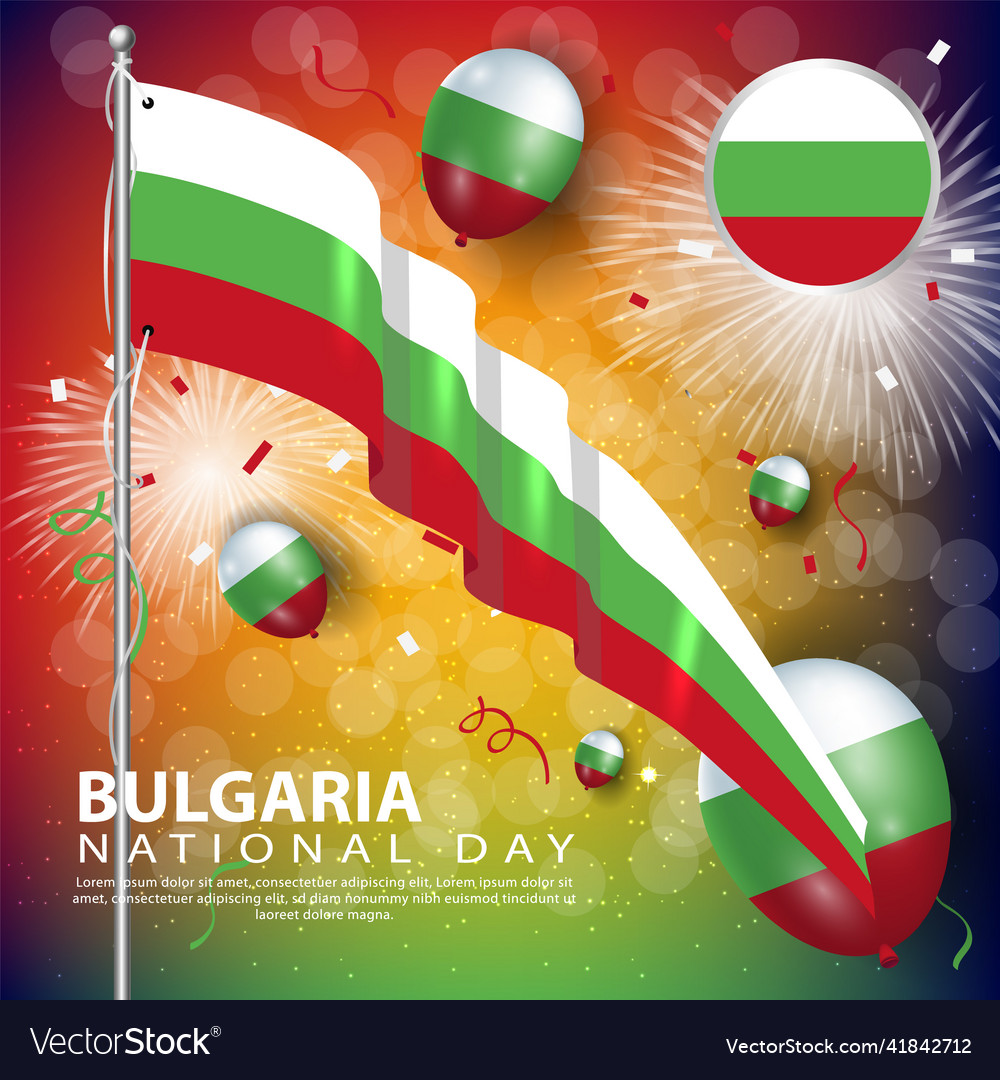 Bulgaria national day commemoration poster